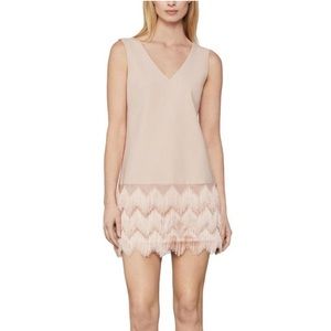 Gorgeous BCBG MaxAzria Bare Pink  Fringe Dress